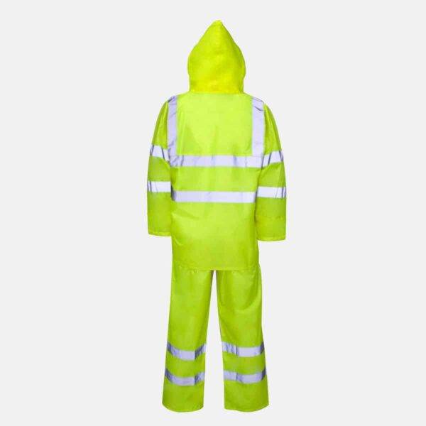 Polyester/PVC Hi Vis Yellow Rainsuit by Supertouch